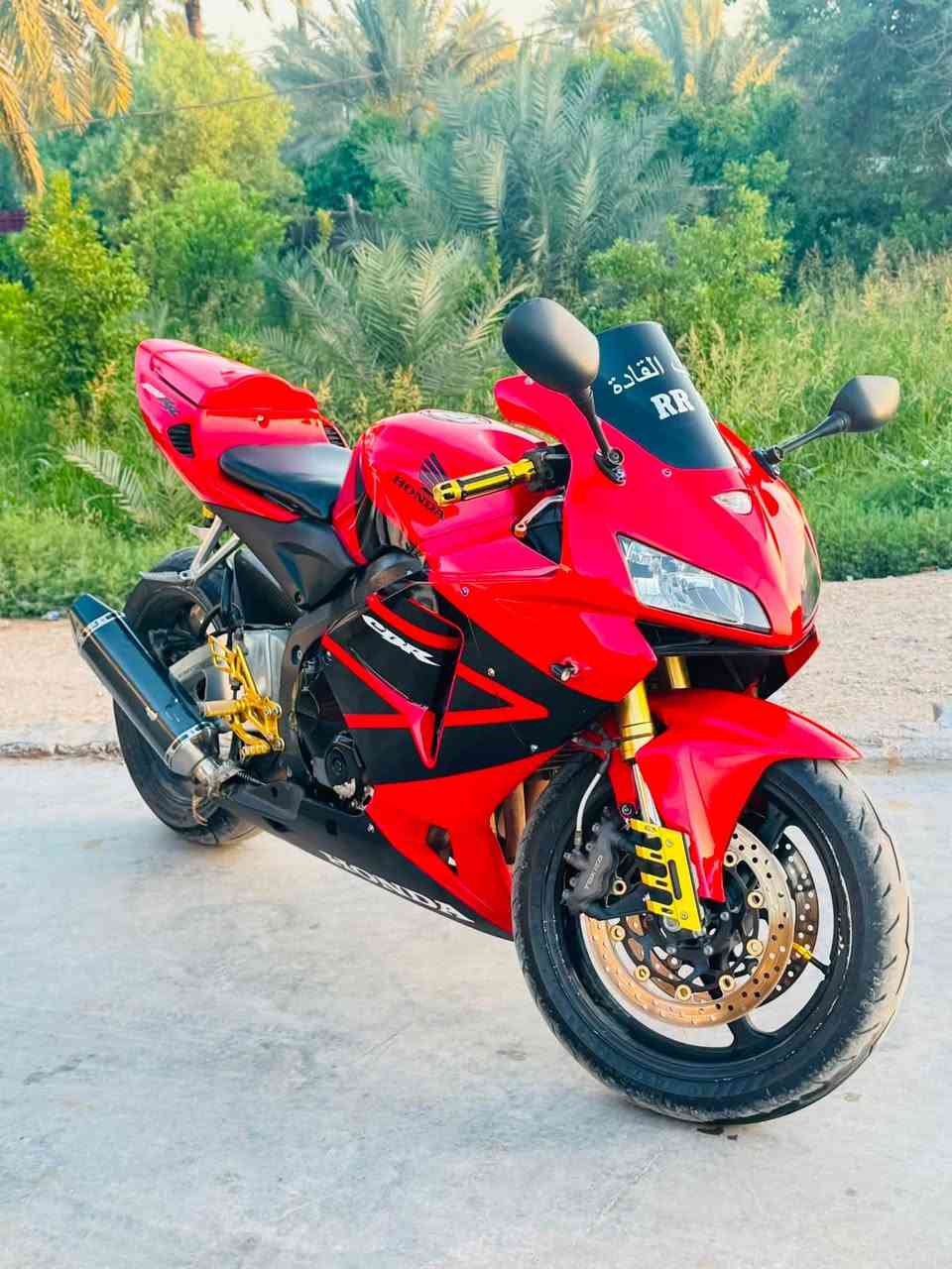 سلامً عليكم
دراجه RR600كفاله عامه 
للبيع السعر 30وبيها مجال قليل لشراي
وهاذا رقمي للستفسار ***********
