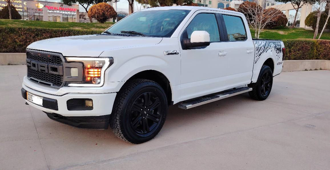 بسم الله سلام عليكم 
فورد F-150 موديل:2019 ( ارخص سعر )

 عداد المسافه :77  الف 

بــاب طويل بدي قصير  المرغوب 

رادار امامي 
بجم كبس شركه بس بدي صفح سايق نص باب 
كير مكينه تبريد تدفيه صدر امامي خلفي شرط

محرك 8توربو اقوا مكينه حتا هوك عنده 

المواصفات X  L  لايت الي ادي او دبل عدسات
بكلايت اليدي اشاير شفط   غطا بدي
تخم تاير ويل مال لاريات توني شديت سياره جاهز مابي ربع مصرف
باب طويل بدي قصير المرغوب
دفع رباعي4x4
گير تعليك 
حساسات خلفية
اضواء محيطية للسيارة
كشنات جلد
شاشة  كامرا
شاشة معلوماات كبيرة
مثبت سرعة
تحديد مسار ذكي
رادار امامي اوتو بريك 
رادار خلفي نقطة عمياء
اوتو بريك عند التوقف
اطفاء ذاتي عن التوقف

رقم سنوية هزه فحص كل جدد بسمي ثاني يوم حول

العنوان : اربيل 

سعر   $  203 ورقة قفل

*********** 
واتس اب موجود احترامي للكل أربيل, العراق
