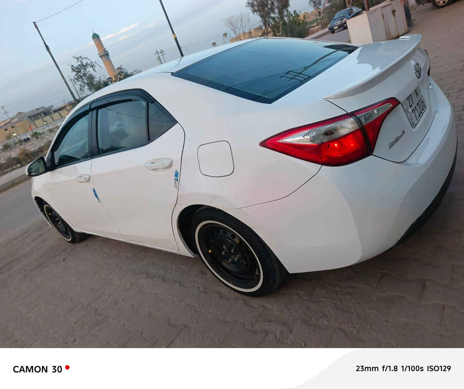 السلام عليكم
كورلا للبيع موديل 2016 رقم ذي قار دولي بسمنه سنويه لل 30 حادثه جاملغ وبنيد 
جاهزه مكينه وگير1800 شرط جديد ومامفتوحات حداديه تخم تاير تبريد كهربائيات شاشه كامره كلها شغاله
السعر ب 103
رقمي ***********
