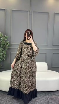 فستان كلوشة • خامة كريشة • فري سايز لحد ٨٥ كيلو