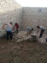 كادر عمل جاهز تصعيد مواد +تنضيف بيوت حدائق+ تفليش+ دفن نهري +نقل اثاث/...