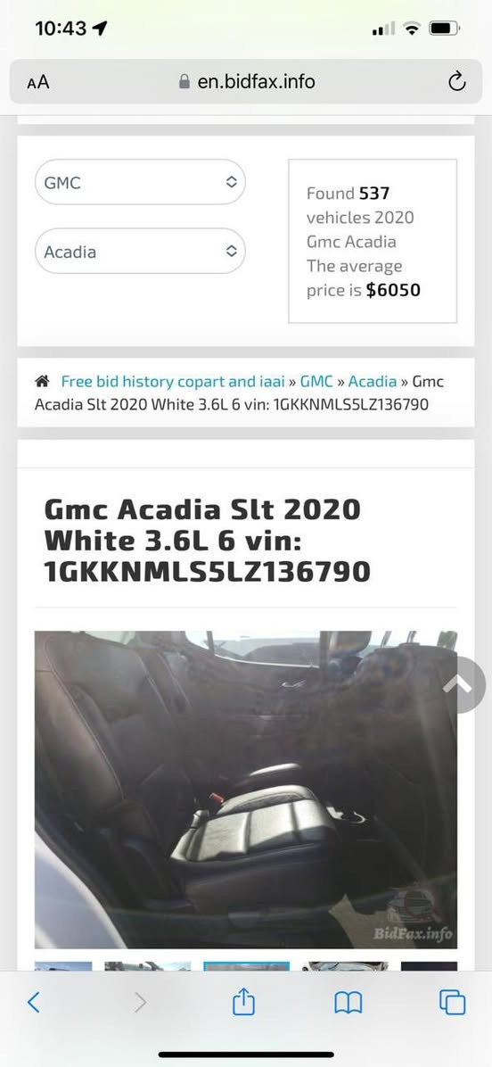 جي ام سي اكاديا SLT2020 صورها وحادثها والسونار  كدامكم السياره ماشيه 132 وبسمي انكليزي بغداد 6 سلندر
***********
ابو علي 
السعر 20$ الف دولار
السياره موجوده بسمايا
