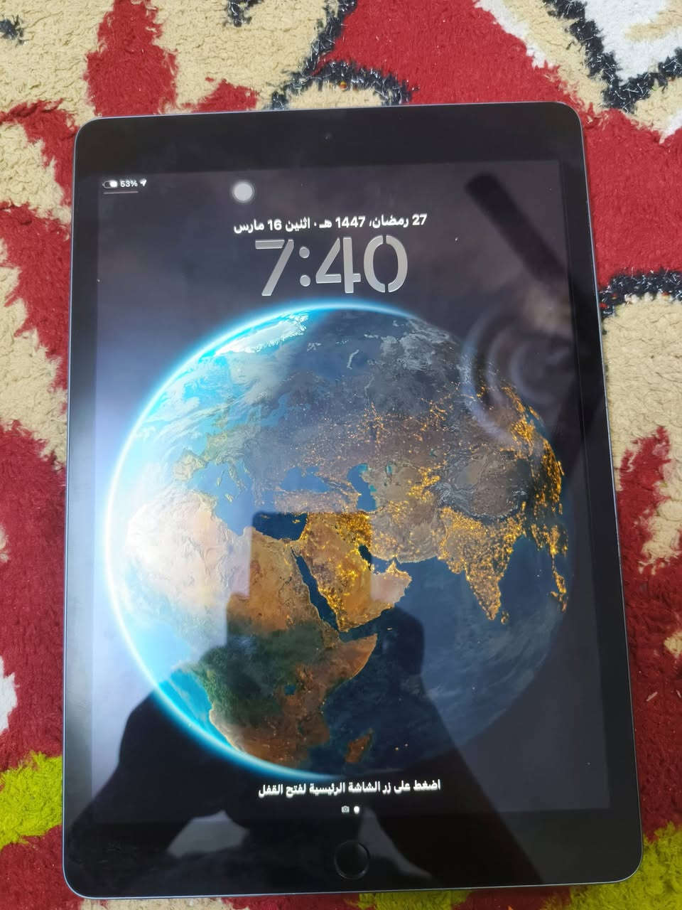 للبيع iPad 9 الجيل التاسع
الذاكرة: 64GB
الحالة: مستعمل استعمال شخصي لمدة سنتين ونص

- الشاشة نظيفة وما بيها أي كسر
- الجهاز شغال 100% وما مفتوح ولا مبدل أي قطعة
- صحة البطارية 88%
- فقط يوجد خدوش خفيفة في الظهر بسبب الاستعمال

الملحقات: الكارتون فقط

السعر: 230,000 دينار قابل للنقاش
الموقع: بغداد

للمهتمين التواصل على الخاص


**إذا كنت صاحب هذا الإعلان وتريد حذفه لأي سبب، رجاءا أرسل رسالة إلى الدعم الفني**