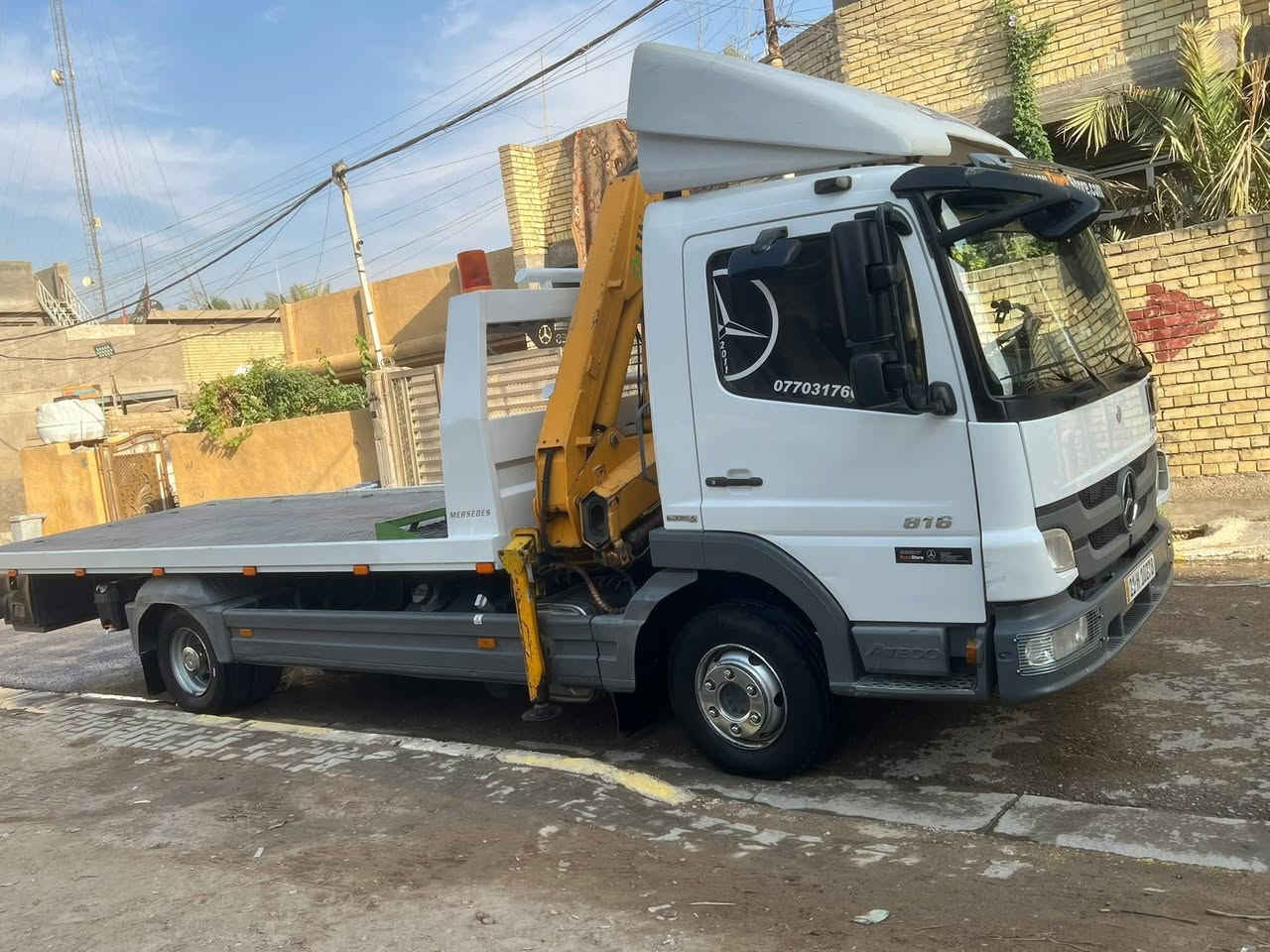 كرين اتيكو للبيع موديل 2011سياره 6برغي 4سلندر كرين 4600/2سلايت بدي نزال رقم سليمانيه سعر325ورقه العنوان بغداد رقم الهاتف ***********/***********
