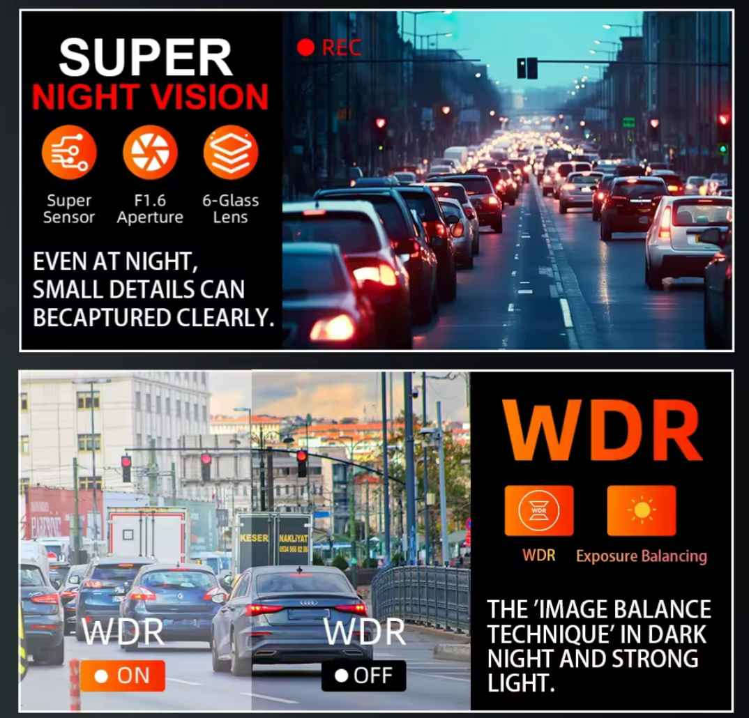 كاميرا لوحة قيادة (داش كام) بدقة 4K Ultra HD. 
تسجل بدقة فائقة الوضوح 4K.
تستخدم لتوثيق الأحداث على الطريق أثناء القيادة.
قد تحتوي على ميزات إضافية مثل نظام تحديد المواقع (GPS) وواي فاي.
تدعم التسجيل المستمر (Loop Recording) ومراقبة وقوف السيارات البصرة, العراق


**إذا كنت صاحب هذا الإعلان وتريد حذفه لأي سبب، رجاءا أرسل رسالة إلى الدعم الفني**