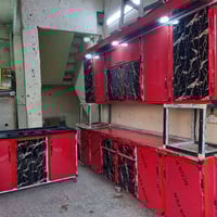 كاونتر ٣قطع • قطعتين ٣م • مرمر سنكي ١٫٥م