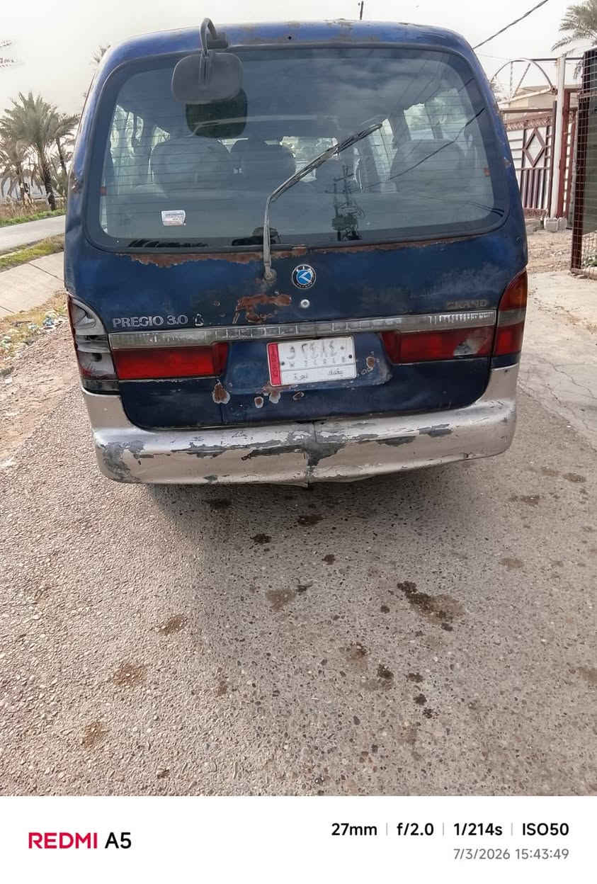 السلام عليكم مرخصة ادمن بريجو موديل 96 محرك كير اكسل دوشمة كلة مبدل رقم بغداد تخم تاير يرادلهة تعمير شواصي امامي مطلوبة هيئة وغرامات 13 ورقة تنقطع من السعر 35  بس الشراي يتصل رجائن مجال بصيط بيهة ليجي اكلة اتعهد بس تحويل ليكلي كفالة السيارة جا تشتقل بغداد مكان السيارة التاجي رقم *********** كهربائيات شقالة
