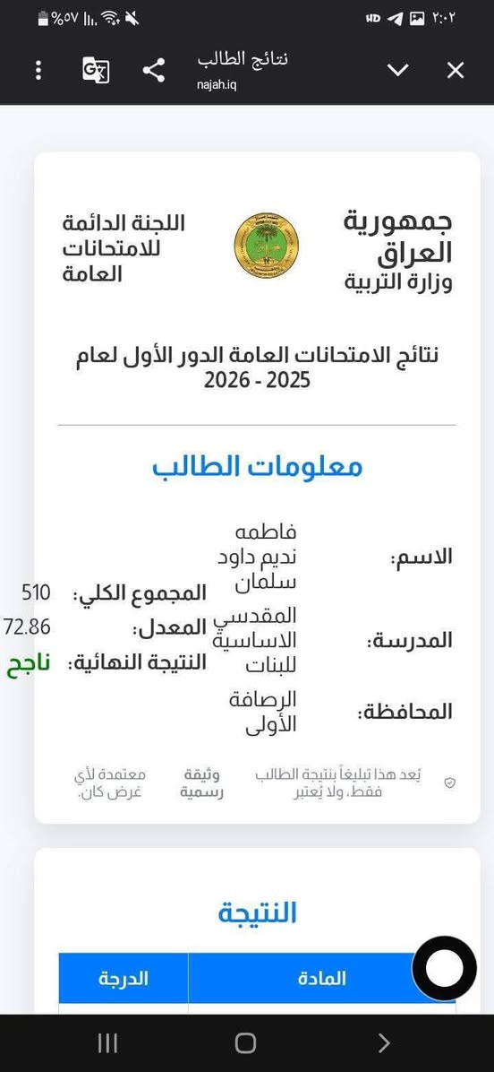 معهد نيوتن للتدريس الخصوصي السريدات مدخل الخفاجات

ضمان النجاح واحنه مغمضين 
ماكو منافسه 😉 بحيث الاسئلة مرشحات لانقل عن 120 درجه في الوزاري


**إذا كنت صاحب هذا الإعلان وتريد حذفه لأي سبب، رجاءا أرسل رسالة إلى الدعم الفني**