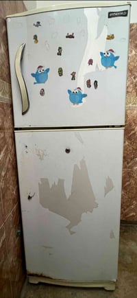 ثلاجة • شغالة • يد مكسورة