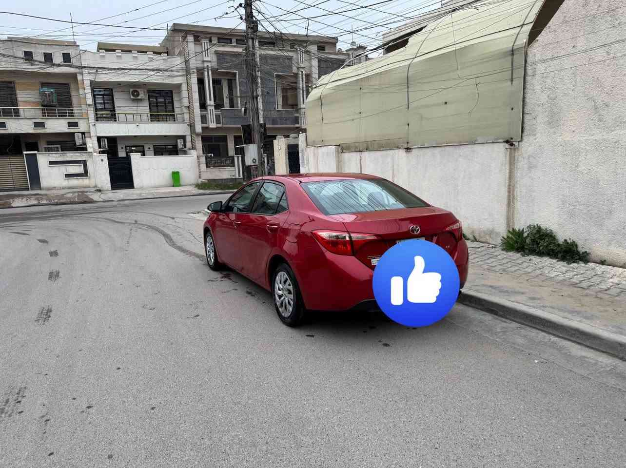 للبيع 
كورلى LE 
موديل ٢٠١٨ 
حادثه بنيد وجاملغ بارد بدون دواخل 
وبالعراق صار بيه باب بارد 
وبيه طل قه بل قماره 
مكان السياره بغداد 
السعر ١٢٨$  ***********
