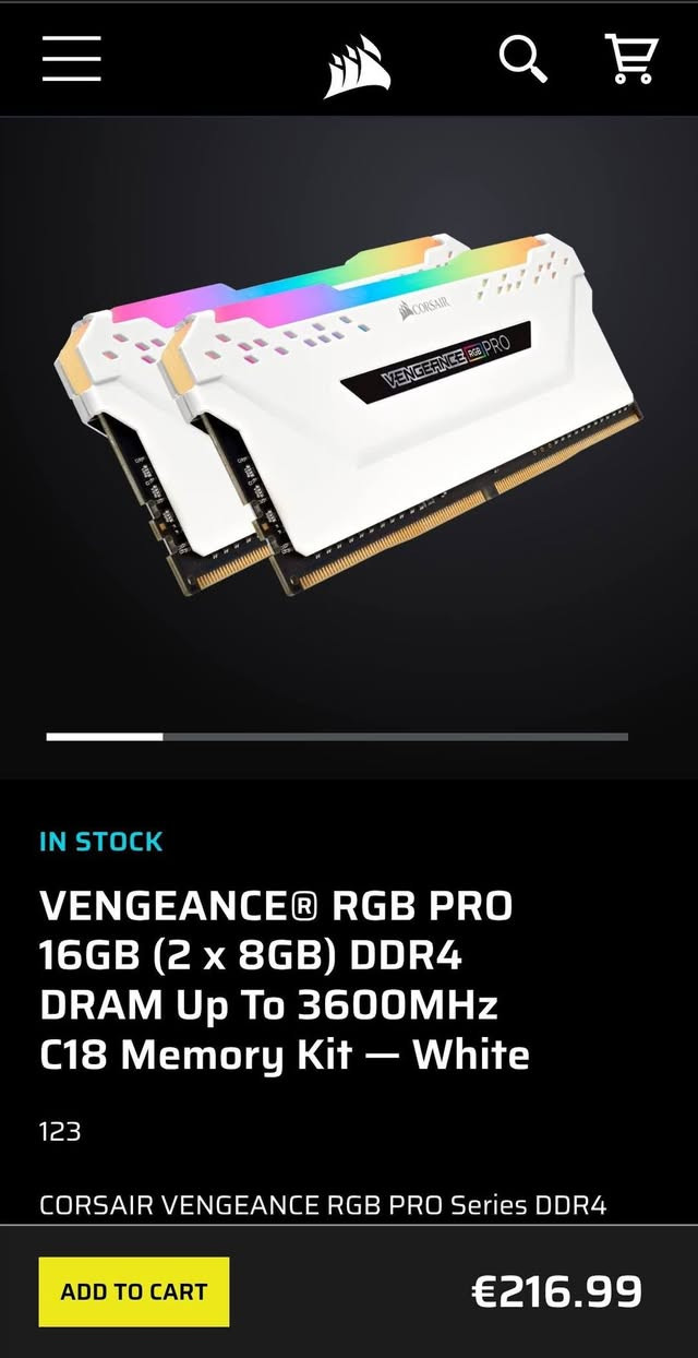 Corsair Vengeance RGB Pro 2x8=16G 3600 Mhz
جدید
175,000


**إذا كنت صاحب هذا الإعلان وتريد حذفه لأي سبب، رجاءا أرسل رسالة إلى الدعم الفني**