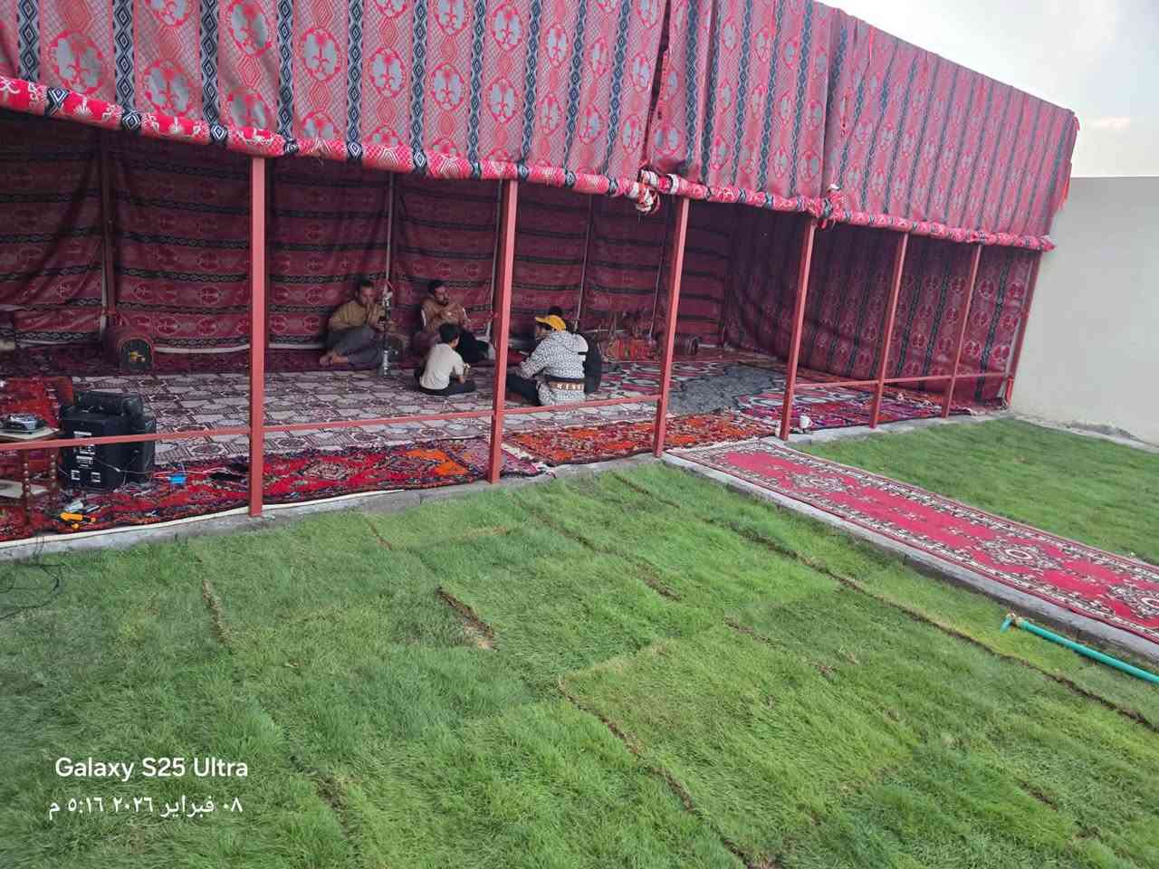 السلام عليكم جادر موكب الحديد نضافته 100 بالميه والقماش نضافته100بلميه الطول 12متر والعرض
4متر الرتفاع 3 متر مكاني البصره قضاء المدينه بني منصور قرب شارع العلم الاستفسار الاتصال بالرقم  وتساب موجود ***********
