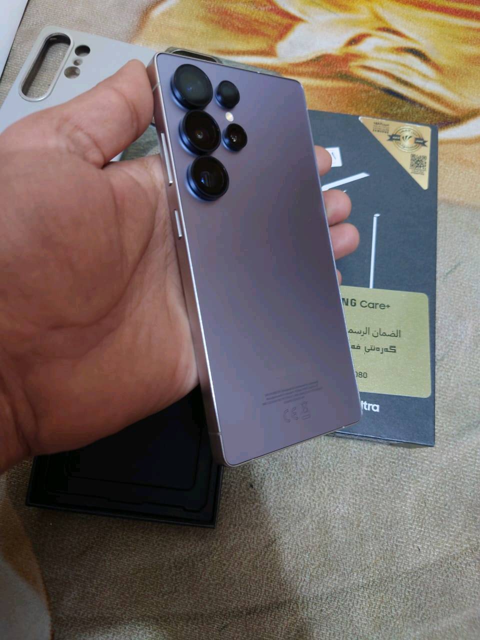 اس 25 الترا ذاكرة 256 تيتانيوم وكالة عين الفهد ضمان سنتين استخدام جدا قليل شرط نظافة 100% مع ٣ كفرات ولاصق شاشة وعدسات للبيع السعر مليون و150 مجال جدا بسيط اي استفسار  عالرقم *********** عنواني بغداد ماعندي توصيل 