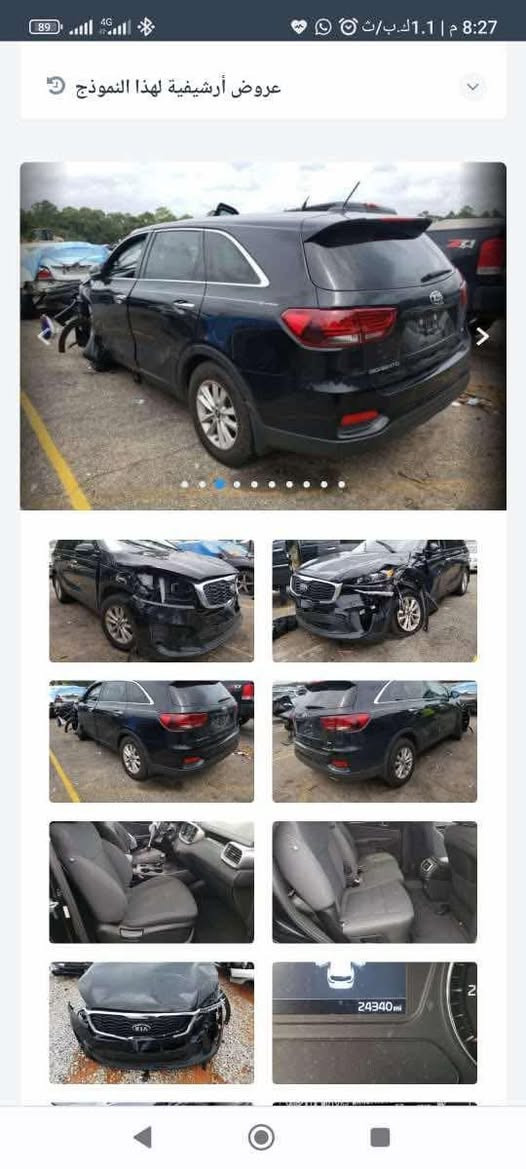 كيا سورنتو 2019 
ماشية 86mil
محرك GDI2400cc
سيارة جاهزة من كلشي 
وارد امريكي حادصها مرفق بالمنشور 
بسمي السيارة 
مكانها البصرة القبلة 
السعر 175 
***********
