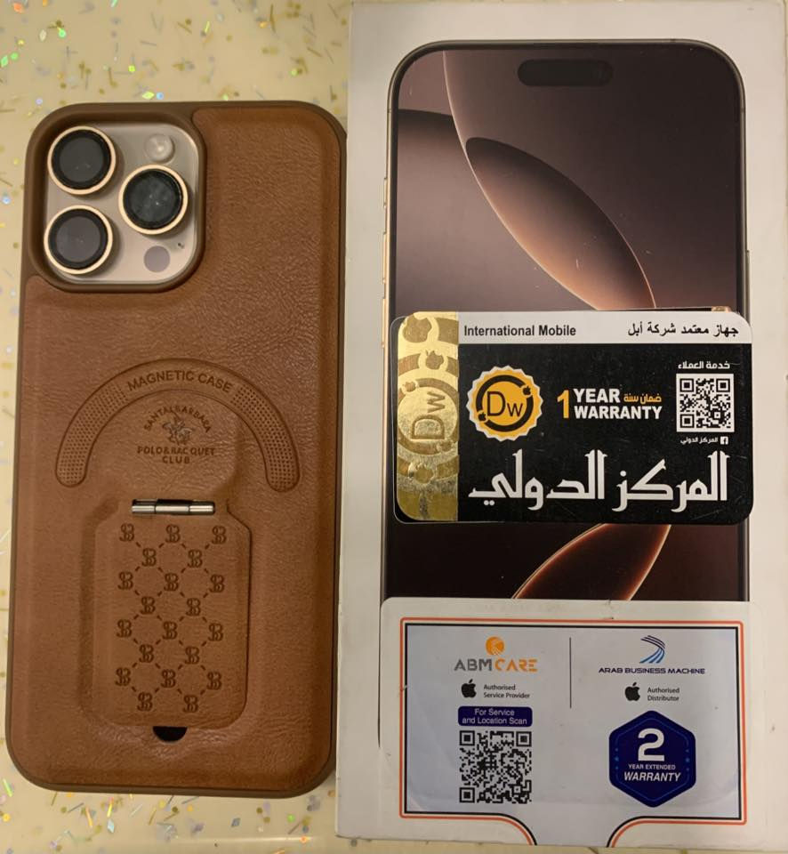 IPHONE
16 PRO MAX

ذاكره : 256

بطاريه : 100
 
نموذج : m

عدد الدورات : 217

نظافه : 100‎%‎

ملحقات : كامله

السعر : 1450

العنوان : البلديات نهاية شارع المصرف الصحفين

الرقم ***********
