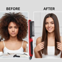 مشط حراري • فك تشابك • شعر ناعم