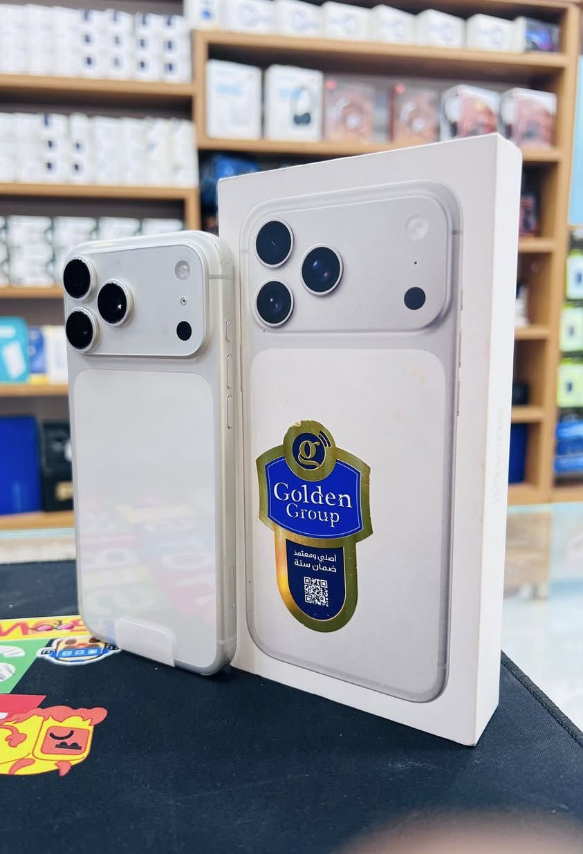 للبيع iPhone 17 Pro Max
🎨 اللون:الرصاصي ايسم 
📌 الحالة: مستخدم استعمال نظيف
🔋 البطارية: 100%
🔌 عدد مرات الشحن:4 مرة فقط
✨ الجهاز على الشرط، ما بي أي ملاحظة
📦 مع كامل ملحقاته 📍 العنوان:النجف شارع الغدير 
📞 للتواصل: ***********
