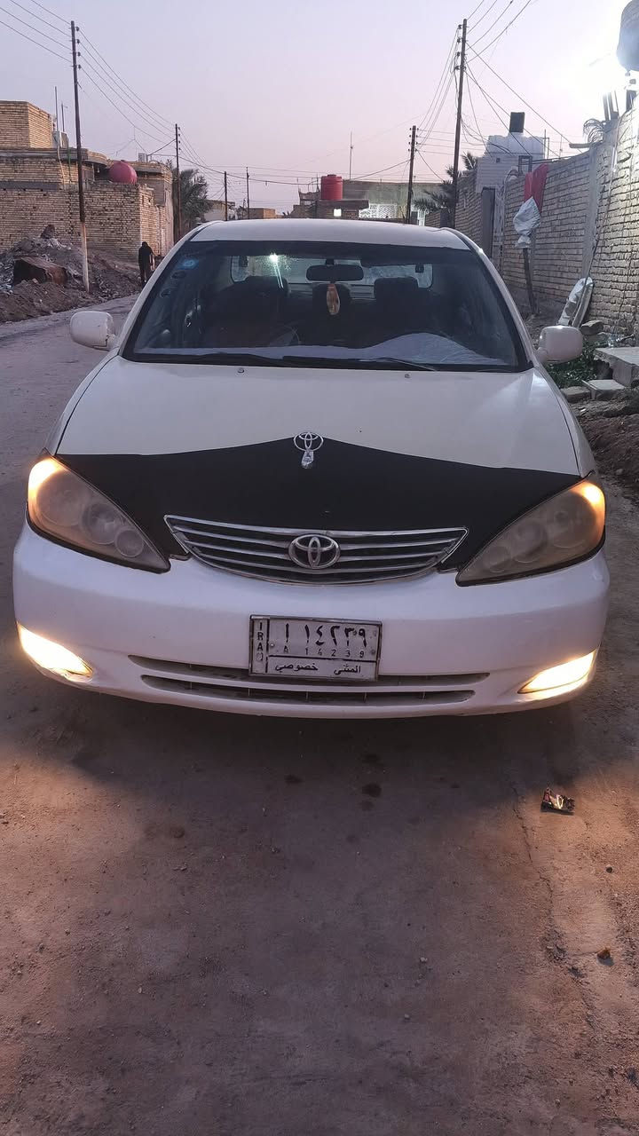 كامري موديل 2004 خليجي مكينه2400 كير حداديه 100%
شاشه كامره خلفيه لون اصفر بيجي 
سنويه الى 28 راعيه موجود رقم مثنى مشروع وطني تبريد شغال قطعتين  جديد السياره جاهزه فقط يرادله صبغه لأن الصابغه قبلي مسويه لونين
السعر 78  وبيه مجال بسيط ذي قار سوق الشوخ 
***********
