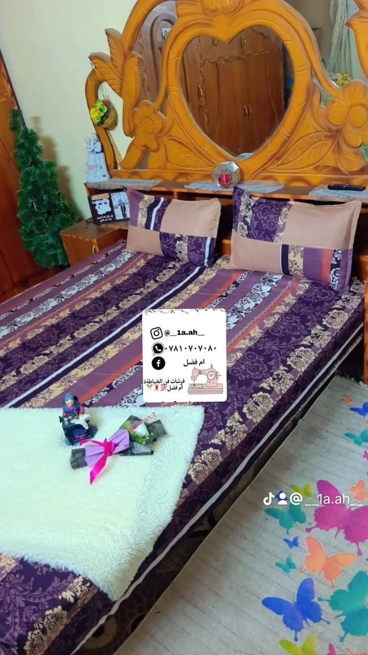 تلبيسه دوشك + اثنين وجوه مخاديد💯🪡🧵حسب طلب وموديل
القماش همايون قطني درجه اولى 🪡🧵💯
  القياس ١٨٠×٢٠٠ قياس تركي 
   السعر ١٣💸الف فقط 
يوجد خدمه توصيل لجميع المحافظات 🚚


**إذا كنت صاحب هذا الإعلان وتريد حذفه لأي سبب، رجاءا أرسل رسالة إلى الدعم الفني**