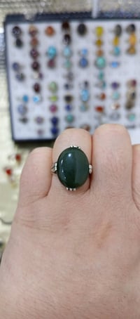 خاتم • يشم يماني • فضة ٩٢٥