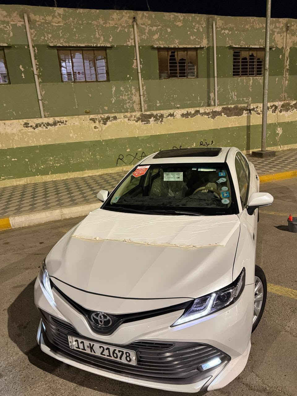 كامري البيع موديل 2019 وارد خليجي مكفولة مكان ديالى بعقوبة الرحمه مجمع صناعي *********** الاستفسار تصل تحويل ثاني يوم  السعر 198 بيها مجال
