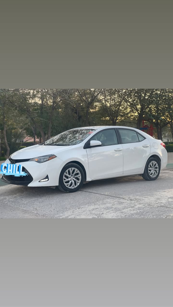 للبيع فقط
كورلا موديل ٢٠١٩
ماشيه ١٠٦ 
فقط قطعه صبغ  سونار داخل الصور صور امريكا ما يطلع 
بدون ارباك 
رادار حجر كله بلادي زوج تايرات جديده
لونه  ابيض ثلجي 
رقم سليمانيه جديد سنويه جديد
سعره ١٤٥ وبي مجال بسيط
مكاني كفري 
***********
