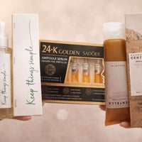 غسول زيتي • مقشر وجه وجسم • امبولات نضارة