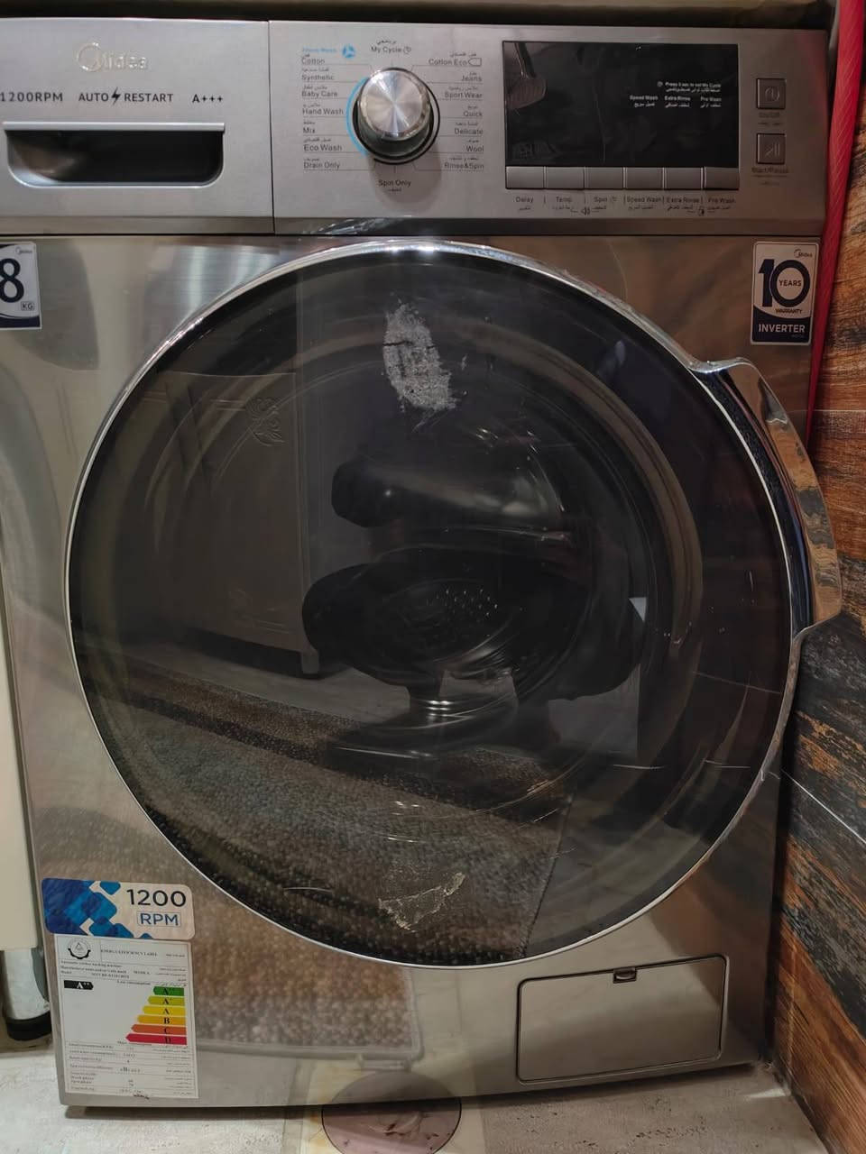 غسالة ميديا MIDEA أوتوماتيك للبيع
🔹 السعة: 8 كيلو
🔹 سرعة العصر: 1200 RPM
🔹 تصنيف الطاقة: A++ (توفير عالي بالكهرباء)
🔹 الموديل: MFC80-S1201DSS
🔹 استهلاك الكهرباء السنوي: 133 kWh
🔹 استهلاك الماء السنوي: 14612 لتر
🔹 مستوى الضوضاء:
▪️ الغسيل: 60 dB
▪️ العصر: 76 dB
🔹 نوعها: غسالة ملابس أوتوماتيك كاملة
🔹 الحالة: (مستعملة ونظيفة ستعمال اقل من سنة )
🔹 الموقع: (صلاح الدين تكريت  )
🔹 السعر: (245الف وبيها مجال )ملاحظة:سعر الجديدة /750الف معروضه بربع القيمة
📞 للتواصل: (***********)متواجد واتساب أيضا
