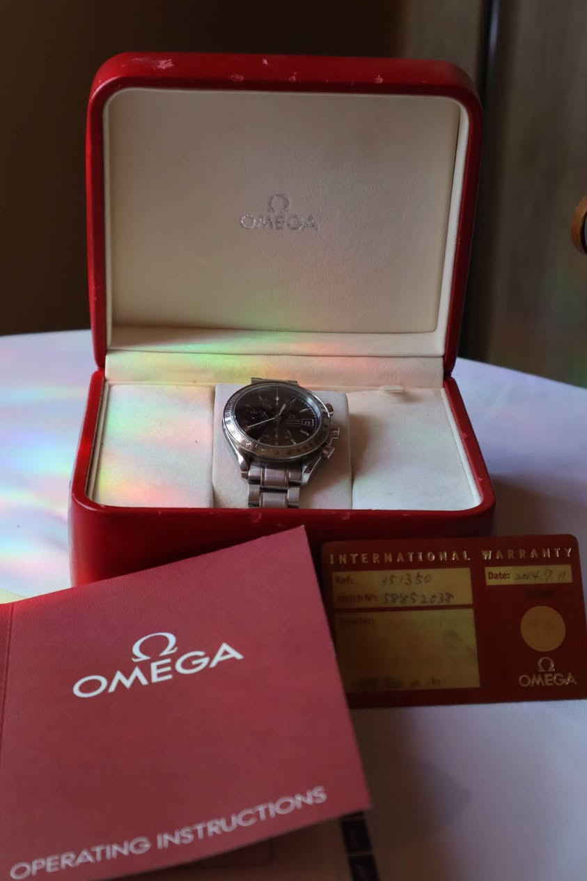 OMEGA SpeedMaster Date 🚀🪐 

▪️Reference 3513.50.00 موديل 
▪️Size: 39mm الحجم 
▪️Automatic Cal.1152 أوتوماتيك
▪️Sapphire Crystal جامة زفير
▪️Box & Papers كاملة المرفقات 

🚨 Price: 2,000$ USD - 1,420 JD 🚨

▪️ Worldwide shipping available after payment
‎يوجد شحن دولي بعد الدفع

COPYRIGHT NOTICE: We are not affiliated with any brand. All watches are original and pre-owned (used).

‎إشعار حقوق النشر: نحن لسنا تابعين لأي علامة تجارية، وجميع الساعات أصلية ومملوكة مسبقًا (مستعملة).

#omega #omegaspeedmaster #omegaspeedmastereduced #omegawatch #omegawatches 

Jarrah Collectibles ©️


**إذا كنت صاحب هذا الإعلان وتريد حذفه لأي سبب، رجاءا أرسل رسالة إلى الدعم الفني**