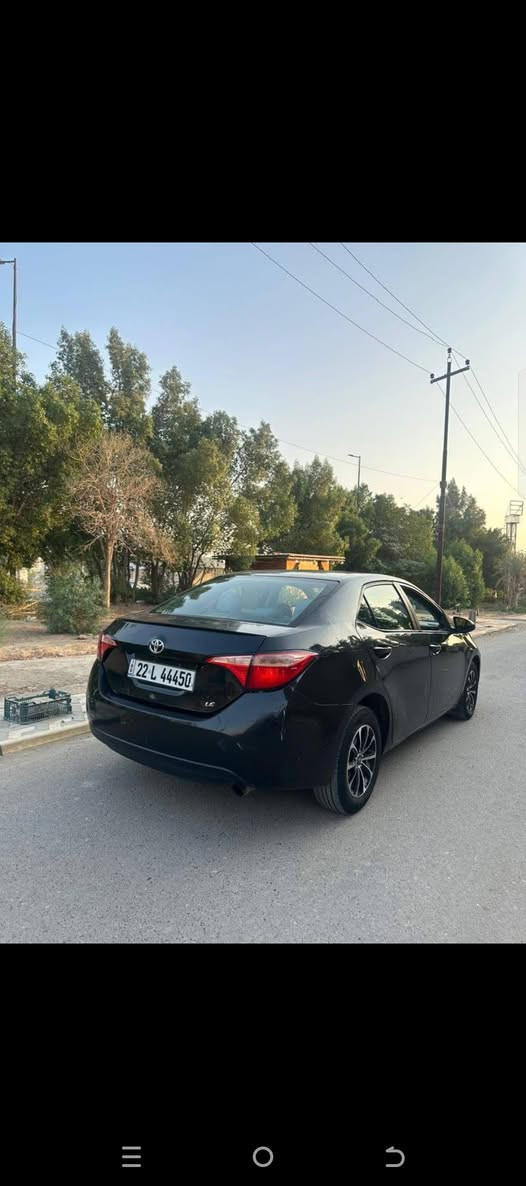 للبيع سيار رقم شمالي
تويوتا كورلا 2017 LE لونه اسود  وارد امريكي 
رقم اربيل وبأسمي شرط التحويل
محركه 1800 بلادي والكير والمحرك مكفولات 
تبريد تدفئه كله شغال
السياره حادثها خلفي   اهنا بلعراق مكانات تعديل بارد فقط رصعات  وصور الحادث مرفقه بالمنشور
ايرباكاته كله مكفوله وسليمه
مواصفات السياره Le المعروفه 
بيه رادار امامي شاشه وكامره بلادي كشن جك مثبت سرعه وتنبيه خروج عن المسار تحكمات ستيرن جام auto ولايتاته زينون ولايتاته auto لد نهاري 
السياره جاهزه وبدون مصرف
سعره 120 وبيه مجال بسيط
مكاني بغداد الطالبيه ***********
