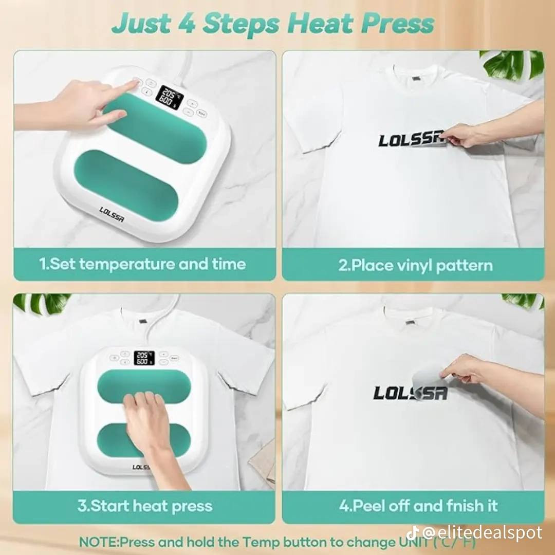 جهاز طباعه على الملابس الجنط والاحذيه للمشاريع الصغيرة 

مكبس حراري صغير محمول (Mini Heat Press) يُستخدم لنقل التصاميم والرسومات إلى الأقمشة مثل القمصان، الحقائب، والقبعات..
النوع: مكبس حراري صغير محمول باليد، مثالي للمشروعات اليدوية (DIY) وتخصيص الملابس. 
المميزات التقنية: مزود بشاشة رقمية للتحكم الدقيق في درجة الحرارة، ونظام إيقاف تلقائي للأمان. 
التصميم: يتميز بتصميم مريح بمقبض إمساك لتسهيل الاستخدام، وقاعدة معزولة للسلامة. 
الأبعاد: تأتي بعض الموديلات الشائعة مثل Coolinbo HP6 بمقاسات مناسبة للمشروعات الصغيرة (مثل 7x5 بوصة).


**إذا كنت صاحب هذا الإعلان وتريد حذفه لأي سبب، رجاءا أرسل رسالة إلى الدعم الفني**