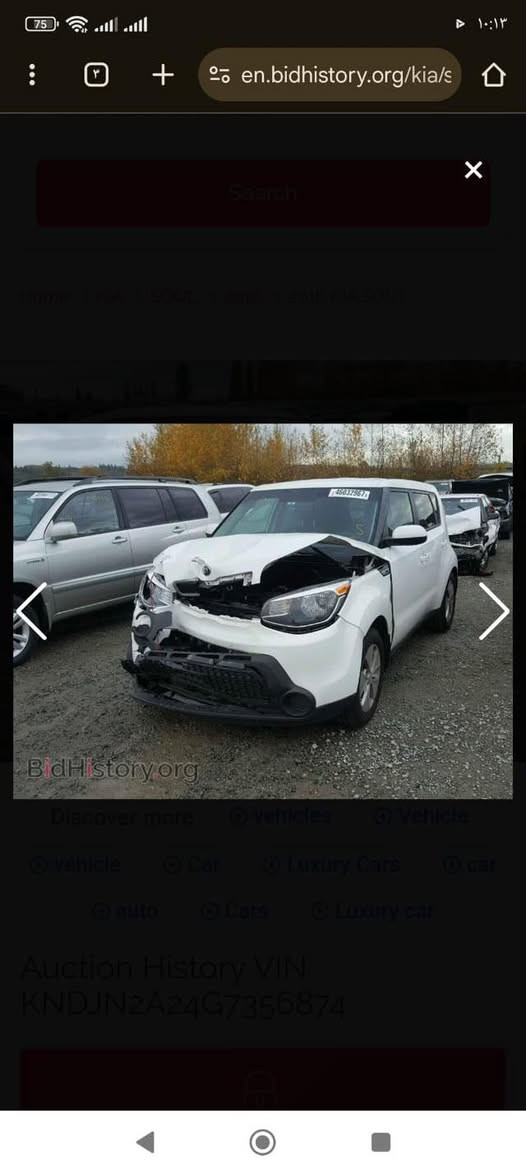 كيا صول 2016 وارد أمريكي صور الحادث بالمنشور مبدل بنيد ودعامية بلادي بدون صبغ يعني السيارة مابيها صبغ وبدون ايرباگ وبدون دواخل محرك 1600 gdi ماشية 72 رقم بغداد الجديد والسنوية بإسمي شخصياً لغاية 2030 بيها كامرات خلفية وأمامية والسيارة جاهزة من كل شي 100/100 سعرها 108 ورقة ومجالها بسيط جداً الشراي يتصل لا تراسل عالخاص لان مغلق للإتصال *********** مكاني بغداد الجديدة أو الزعفرانية
