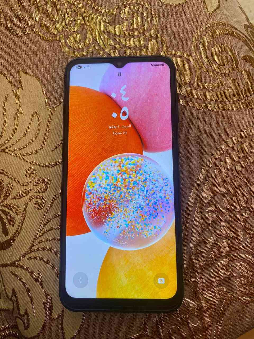Galaxy A14للبيع
موصفات معروف ما مفتوح شرط بدون غراض سعره 190الف وبي مجال حك جيتك شراي خاص او علي رقم 
***********اسيا كورك ما عندي
