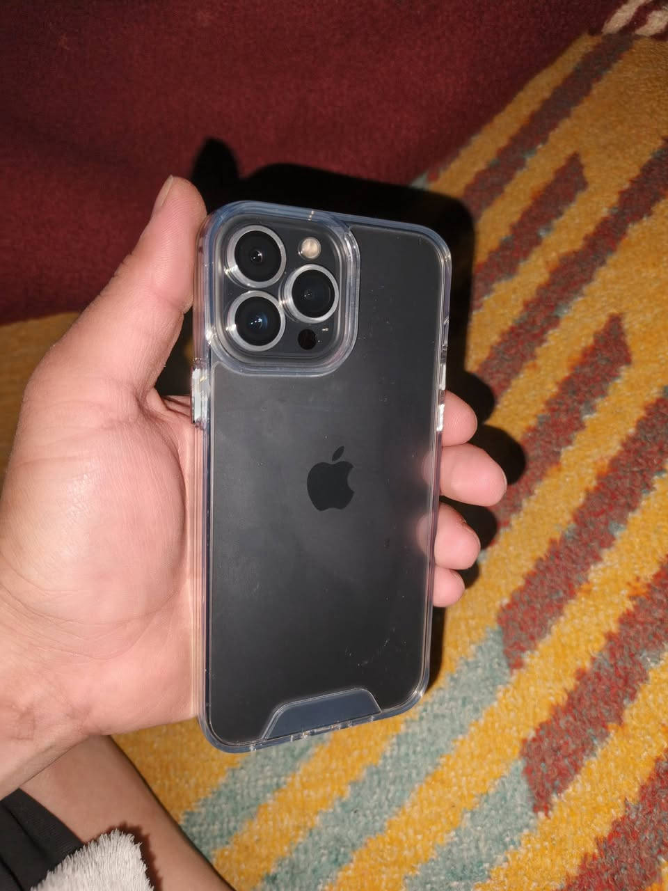 13 برو ماكس
مكفول ذاكرة 256
 بطارية 84 مكفول وتر بروف زلغ مابي 675 سعره قفل عنوان بغداد جسر ديالى ***********
