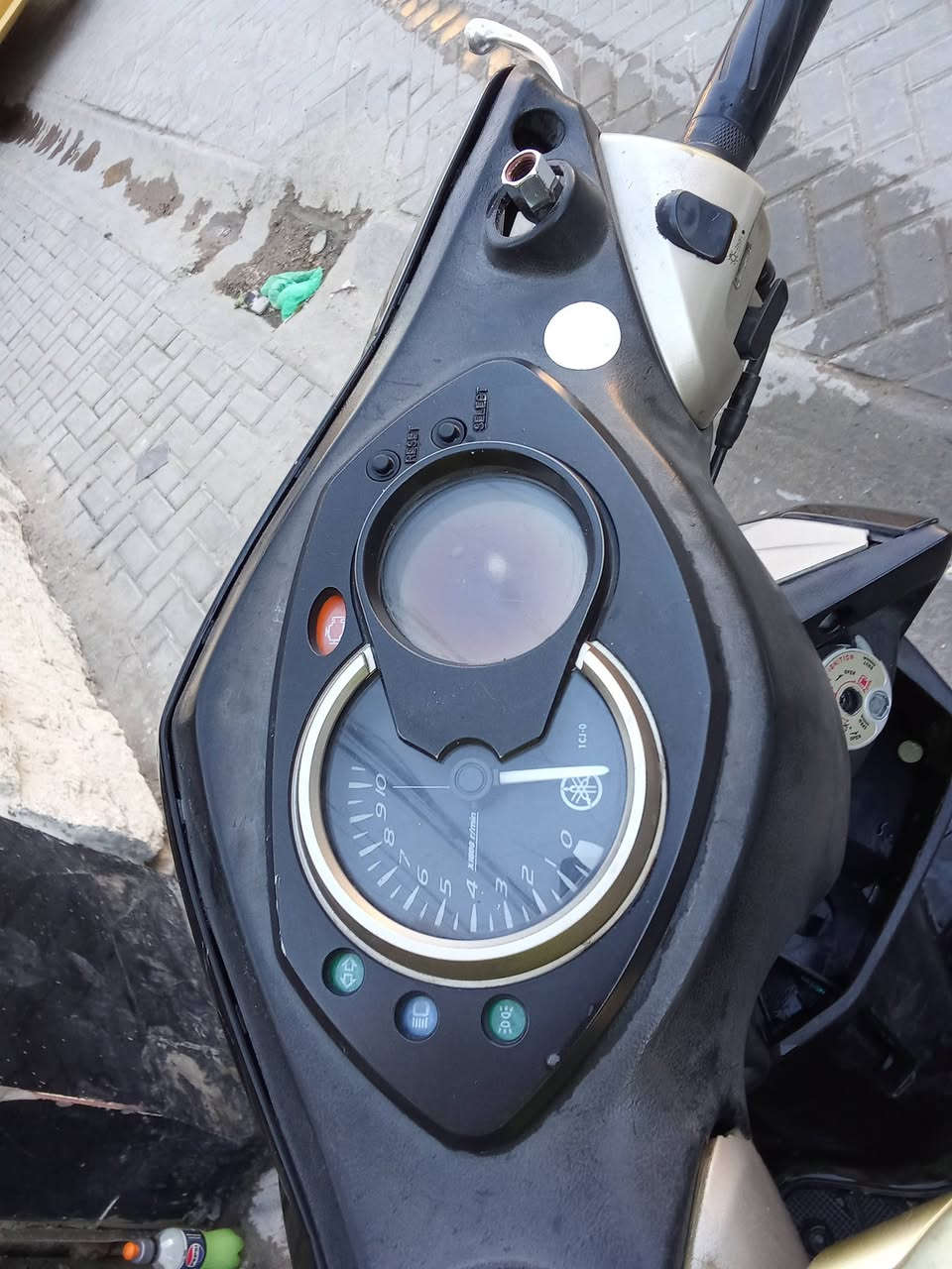 السلام عليكم 
سكنس فحل  خطين طلاعات 
دراجة جديدة مامفتوحة شلعه معدل كلجات جديدة
 زوج تايرات جدد 
 عداد الكتروني 
عليهة ادامة كاملة ( دهن بلك نوزل ) جدد 
مكاني بغداد الجديدة 
سعرها 575 وبيها مجال 
***********
