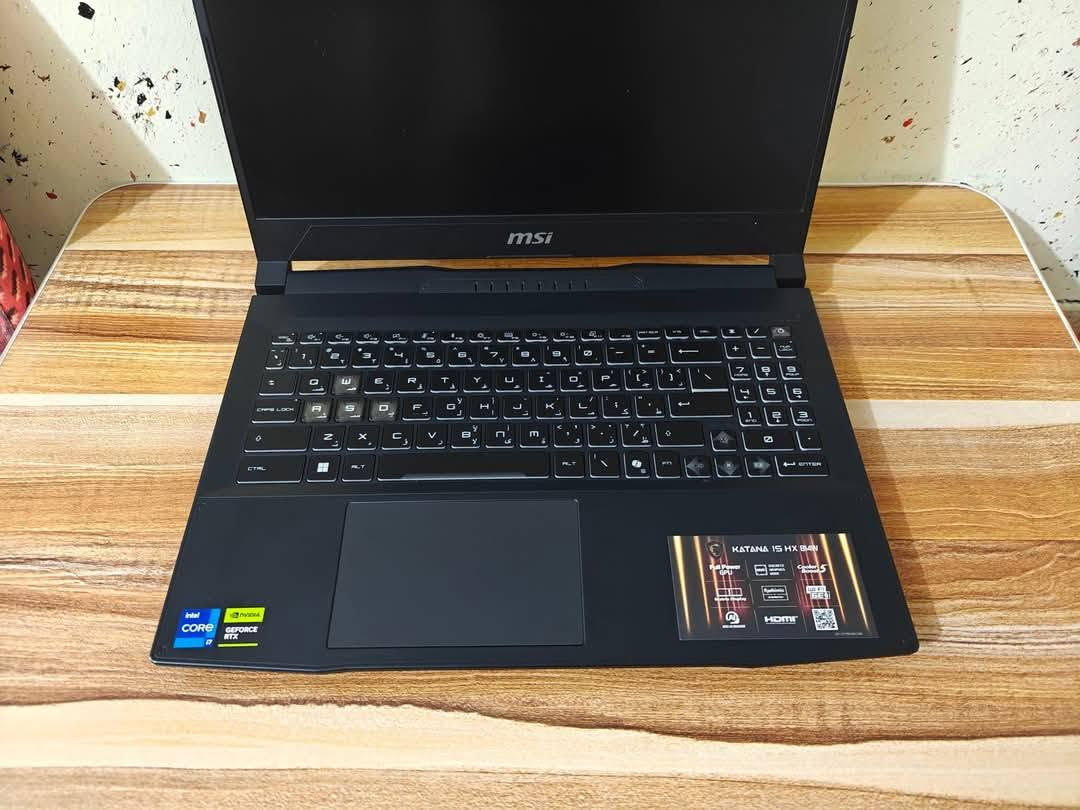 🔥 MSI Katana15 HX B14WEK - الجيل 14

✨ قطعة واحدة فقط
✨ نسبة نظافة عالية جداً

💰 السعر: 1,575,000 دينار

⚡ Intel Core i7-14700HX 14 th Gen
🔥 20 Core / 28 Threads

🎮 RTX 5050 8GB (115W)

🚀 RAM 16GB DDR5 5600MHz

💾 SSD 512GB NVMe

📺 Display 15.6 144Hz FHD
 
🪟 Windows 11 Pro أصلي

🔋 صحة البطارية 95%

✅ مناسب للألعاب والتصميم والمونتاج

✅ كيبورد RGB Gaming

✅ تبريد ممتاز وأداء قوي

🎁 مع الشاحن الأصلي والكارتون

🛡️ ضمان أسبوع

🚚 توصيل لجميع المحافظات

📞 ***********

📱 واتساب: ***********
