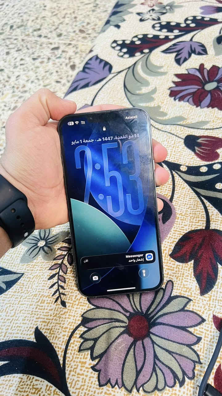 للبيع: iPhone 13 Pro Max 📱
• الحالة: نظيف جداً (فول نظافة).

• المساحة: 128جيجابايت.

• البطارية: 80%.

• اللون:بحري

•دبل سيم

•جهازي نورمال ضد المي مايعبر هوا

•سعر 650


**إذا كنت صاحب هذا الإعلان وتريد حذفه لأي سبب، رجاءا أرسل رسالة إلى الدعم الفني**