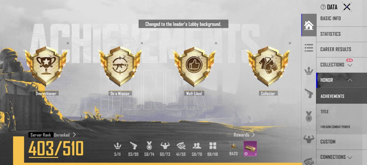 - لڤل الحساب  : 83
ـ لفل المجموعات : 61
-  عدد المثك  : 83
- الشعبيه  :  m1.150
- الخوذ :34 1مثك
ـ  الجنط  : 39- 2مثك
- السيارات : سيارات عاديه
- المختبر : 17- امفور الثلجي 
- كونكر 1 مواسم جديدة
- ربط الحساب :  كوكل داخلي ورقم يتغير كوكل خارجي
- سعر الحساب : 200 
مكاني بابل ابو غرق الشراي هلا بي


**إذا كنت صاحب هذا الإعلان وتريد حذفه لأي سبب، رجاءا أرسل رسالة إلى الدعم الفني**