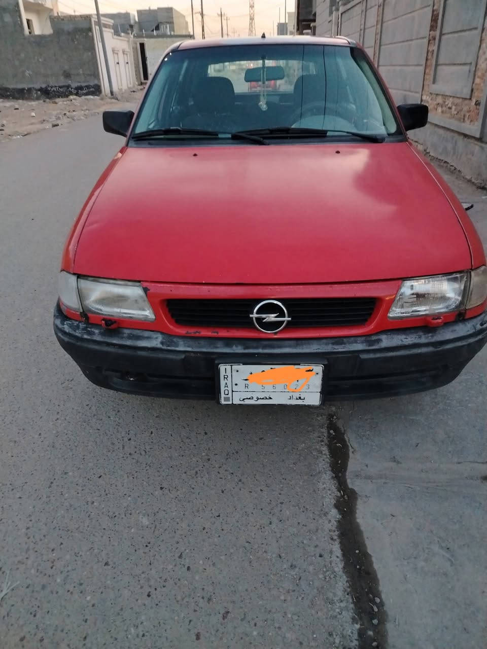 سلام عليكم
اوبل استره للبيع موديل ٩٢ رقم بغداد السياره بلاديه بدون قطره صبغ كل نقص مابيه كير محرك مكفول
مكانه الفلوجه
السعر ٣٥$
للأستفسار اتصال على الرقم
***********
