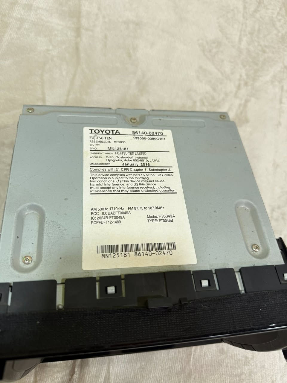 .
شاشەی کرۆلا مۆدێل
۲٠۱٤ـ۲٠۱٥ـ۲٠۱٦
زۆر پاک و بێ کێشەیە
٤٥ هەزار شوێن سلێمانی
0770 661 31 41
