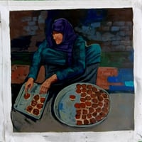 لوحه القياس  ٦٠&٦٠ بعنوان  صانعة الحلوى السعر ١٥٠ الف  من الفنان  المو...