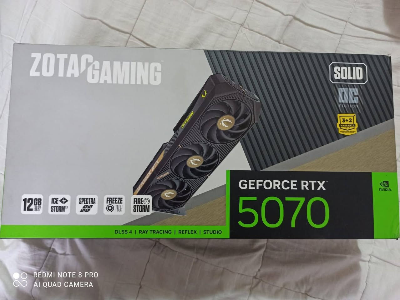 السلام عليكم
~~~
كرت شاشه Rtx 5070 12gb oc zotac 3van
سعر
~
 1050
~~~
psu gmx rgb 850w +80 gold
+
cais 7van rgb
+
شاشه 7 انج تنربط داخل الكيس (اوبن بوكس)
سعر
~
200
~~~
بورد
-
جديد غير مستخدم msi b650 wifi DDR5
سعر
~
200

~~~
مكاني كركوك
متوفر توصيل


**إذا كنت صاحب هذا الإعلان وتريد حذفه لأي سبب، رجاءا أرسل رسالة إلى الدعم الفني**
