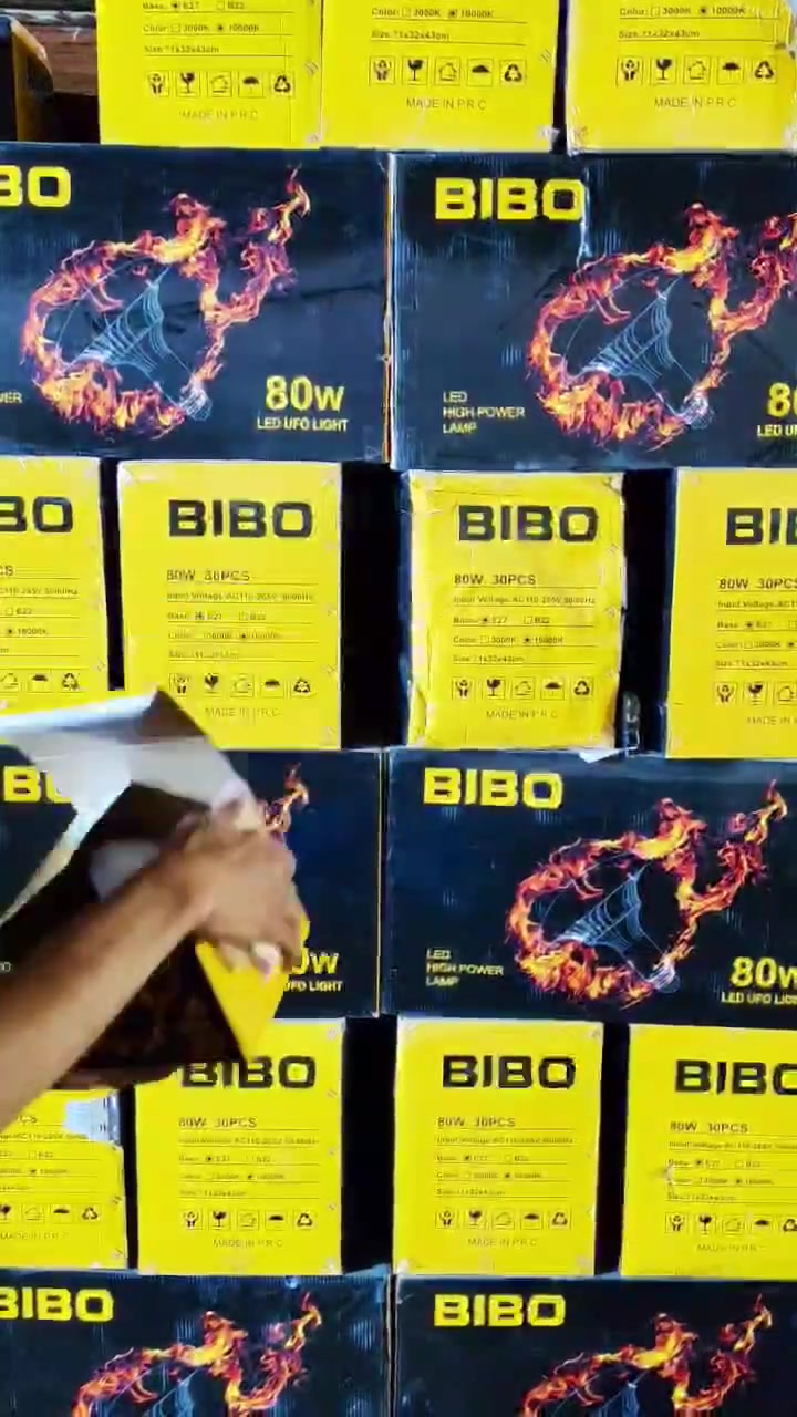 متابعينا الكرام، نود اعلامكم بوصول مصباح بيبو 80 واط،

من ماركه، بيبو،
متوفر بكميات،

سعر القطعه :4 الاف
سعر الكارتون:120الف
تعبئة الكارتون،30 قطعة
موجود توصيل جميع محافظات العراق 5 الاف دينار،
للطلب مراسله الصفحة
هاتف:*********** واتساب،
اقل طلب 1 كارتون
