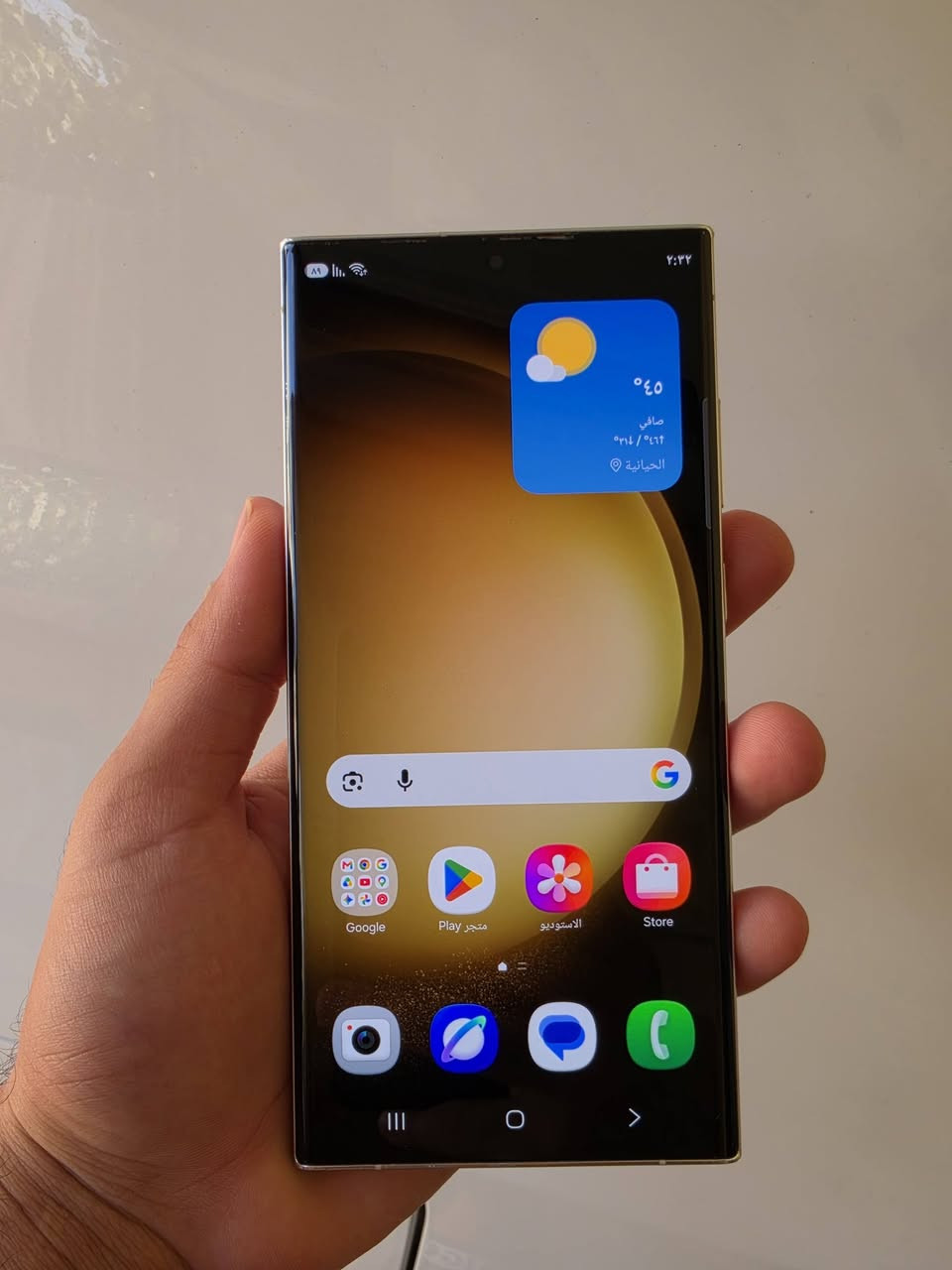 للبيع جهاز S23 الترا ذاكره 256 لون ابيض جهاز استخدام كلش نظيف والشاصي ولا شخط بيه قطعه ما تتفوت فقط مبدل ضهر اصلي وكاله ومع الكارتون والكيبل الاصلي 
السعر 750 الف
العنوان : البصره/الحيانيه/قرب سوق القسم
رقم الهاتف : ***********
