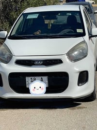 بيكانتو ابيض خليجي موديل 2016 سيارة جديده ومكفوله بيه دعجه باب السايق ...