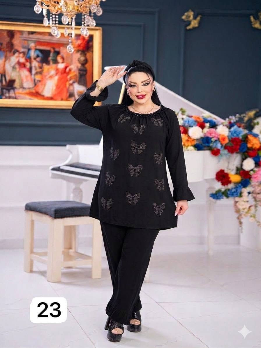🖤 كولكشن محرم الحرام 🖤
الراحة والأناقة في قطة واحدة! ✨
نقدم لكم تراك كشمير (أسود فاحم) 
 كيلوت (قصة عريضة)
 الشغل والديزاين: تطريز ستراس 📐قياس
[ 2XL • 3XL • 4XL • 5XL ]
 
سعر الدرزن: 90 ألف 
يوجد خدمة توصيل سريعة لكافة محافظات العراق.


**إذا كنت صاحب هذا الإعلان وتريد حذفه لأي سبب، رجاءا أرسل رسالة إلى الدعم الفني**