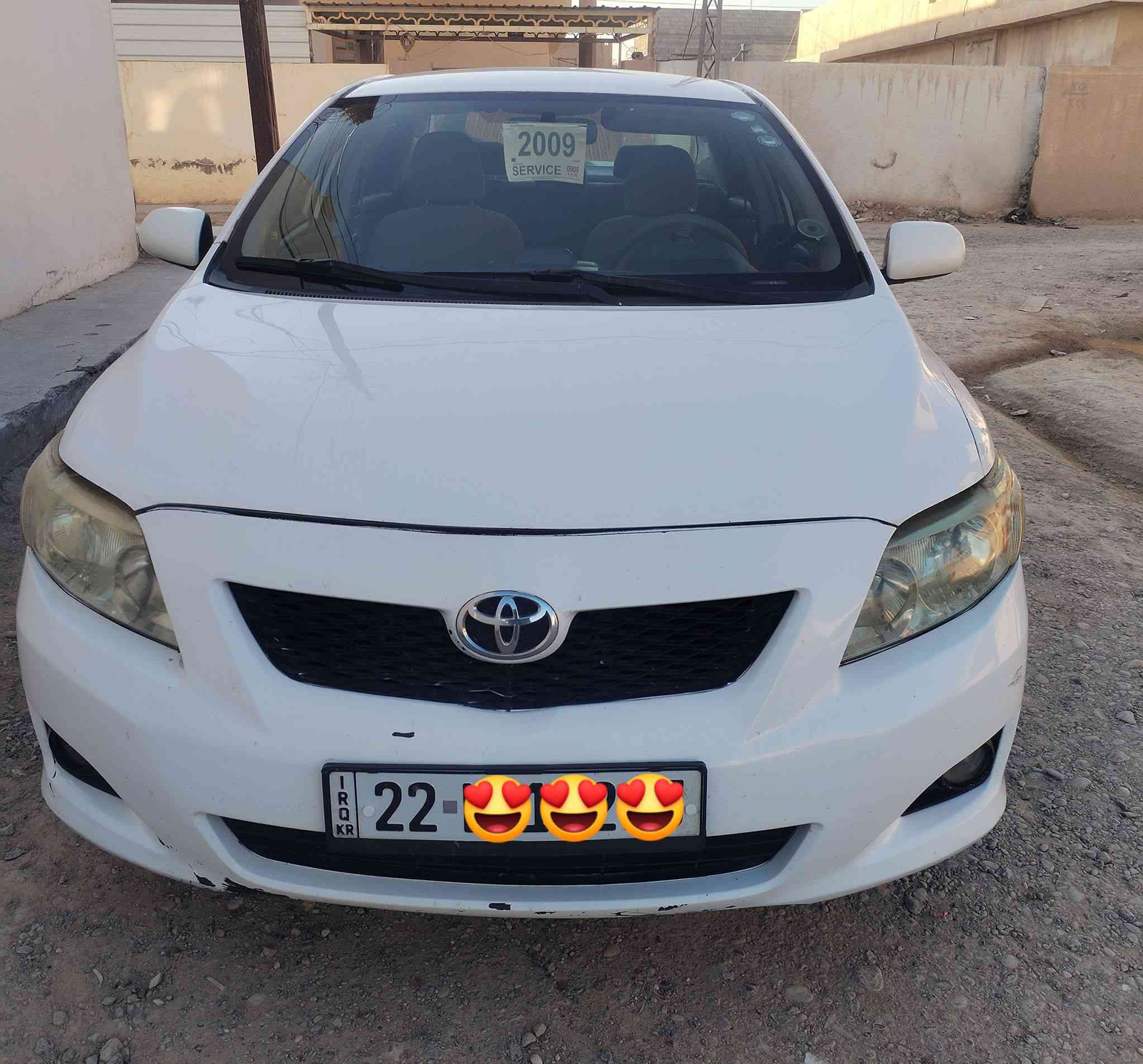 السلام عليكم.. 
كورلا 2009 خليجي م1600 للبيع 
كير محرك لا تنقيص ولا تبخير كفاله
خاليه من الدواخل…بيها بارد بسيط بلجاملغ بيها تكحيل اثر تكشير بسيط..السياره مال جناي مو تعبانه.. رقم جديد تحول مباشر..مكان سامراء السعر 108
***********.
