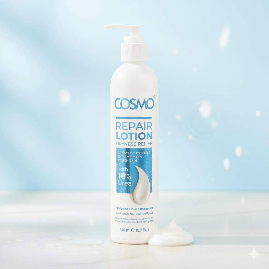 مرطب عام  من شركة  كوزمو  COSMO
💧💧💧 
لوشن اليوريا % 10 
يحتوي هذا اللوشن والمرطب على مكونات 
عالية الجوده لتجعل البشرة اكثر نعومه
وترطيب ومعالجة الخشونة الناتجة من التأثيرات الخارجية 
لذلك مرطب كوزمو 
يوفر الترطيب والتغذية العميقة للبشرة 
وكذلك معالجة [جلد الوزة ]
لاحتوائه على نسبة عالية من اليوريا

السعر : 5


**إذا كنت صاحب هذا الإعلان وتريد حذفه لأي سبب، رجاءا أرسل رسالة إلى الدعم الفني**