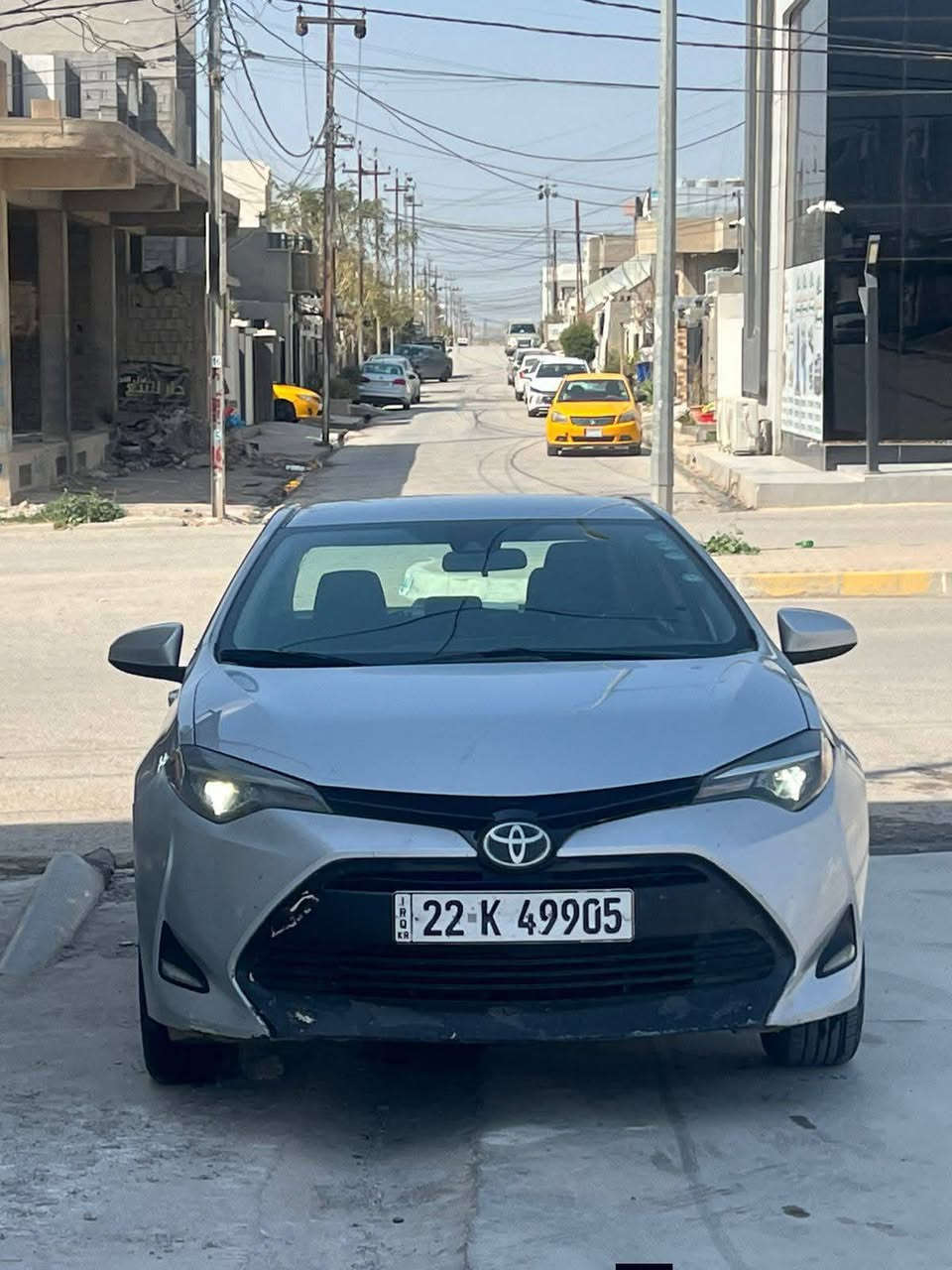 السلام عليكم
كورلا للبيع موديل 2017
وارد كندي بچم كبس
مواصفات.LE
السياره كلين ماعده مكانين بارد 
تخم تاير جديد صدر خير من الله
السياره حيل جاهزه بس تشغل و تمشي
مكاني كركوك 
السعر 150 و بيها مجال قليل 
خاص ما اجاوب اتصل.***********
