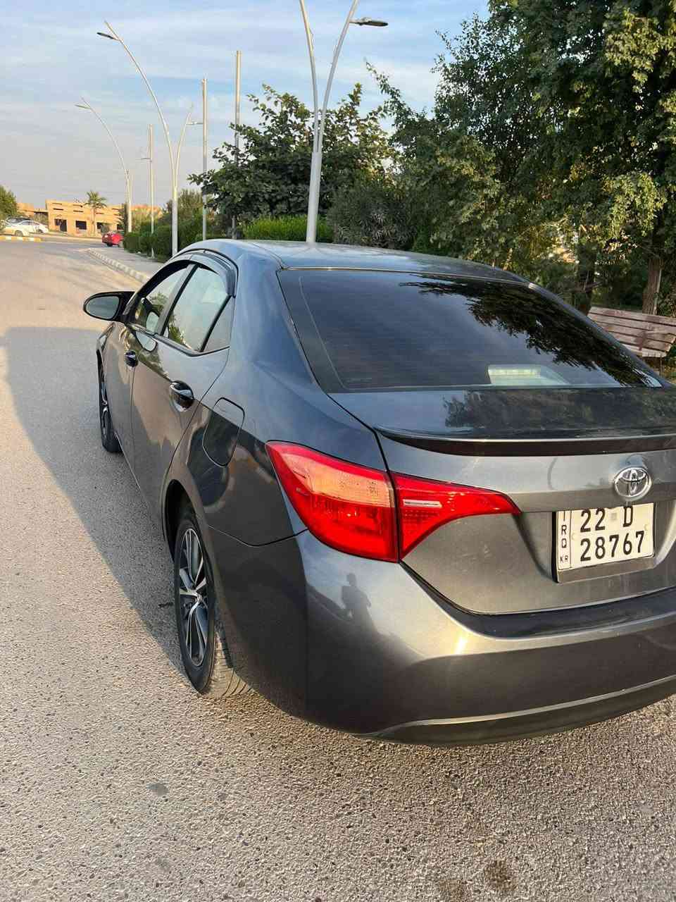 السلام عليكم 
كورلاا وارد امريكي موديل 2017 
ماشيه 100 ميل 
ضررر السياره 5 قطع ابيعك حزام 
سونار داخل المنشور 
العنوان صلاح الدين تكريت 
السعر 110 وبيه مجال 
رقم / ***********
